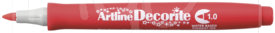 Pennarello Decorite, Marcatore a Punta Media, Tratto mm 1, Vari Colori e Confezioni, rosso