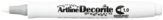 Pennarello Decorite, Marcatore a Punta Media, Tratto mm 1, Vari Colori e Confezioni, bianco