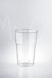 Bicchieri in Plastica Kristal, Disponibili in 2 Formati, 50 pezzi