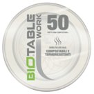 Piatti in Bioplastica Rigida, Biodegradabili e Compostabili, Piatto piano cf.50