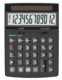 Calcolatrice ECO 850 da Tavolo, Display da 12 Cifre, Colore Nero, eco 850