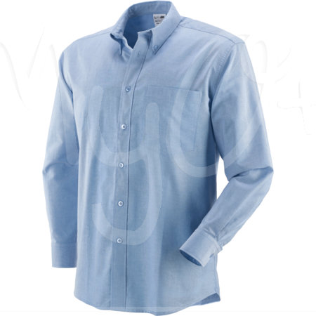 Camicia Oxford Manica Lunga Azzurro