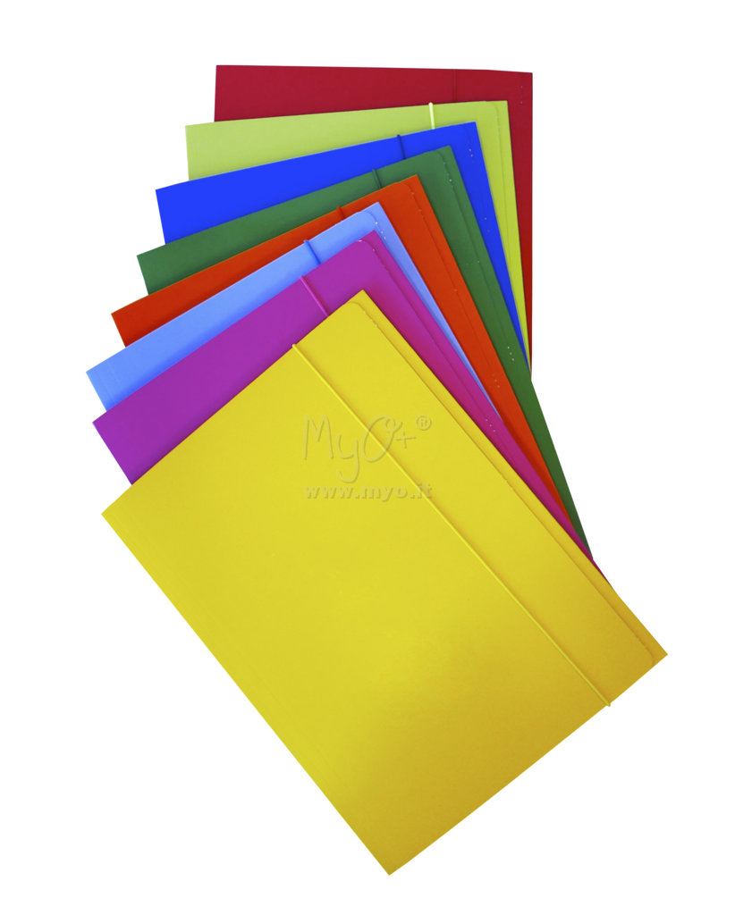 Cartella con elastico WOW - cartoncino plastificato - 3 lembi - 25x35cm -  giallo - Leitz