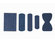 Cerotti Detectable Blu Sterili, Confezione 100 Cerotti Assortiti  in 5 Diversi Formati, blu