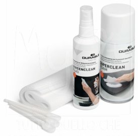 Kit Pulizia PC con Spray e Schiuma Detergente, Panni Assorbenti, Spatoline, kit pulizia pc