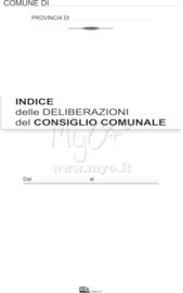 INDICE DELLE DELIBERE DI CONSIGLIO, 093356
