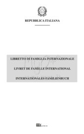 LIBRETTO DI FAMIGLIA INTERNAZIONALE, 097781