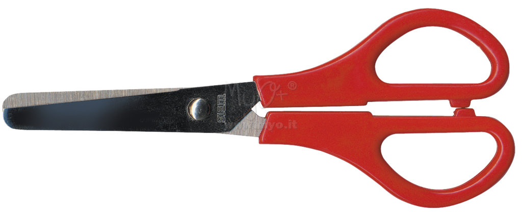 Forbici per bambini a punta tonda, Rosso (13 cm)