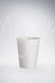 Bicchiere per Bevande ml 250 Bianco in Cartoncino Compostabile, 50 bicchieri a conf.