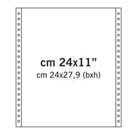 Moduli in Continuo, Carta Meccanografica, 24x27,9 cm, carta bianca