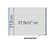Tabulati a Modulo Continuo, Pura Cellulosa, 37,5 x 11", 2000 Fogli, lettura facilitata stampa grigia - margine fisso