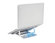 Supporto per laptop Easy Riser, in Alluminio, Regolabile, argento