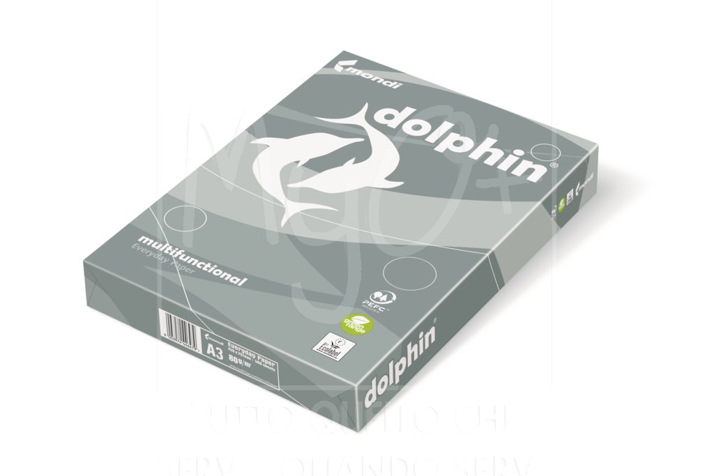 Mondi Dolphin® - Risma Carta A4 - 500 fogli - 80gr. standard - Eco Progress