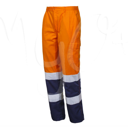 Pantalone Alta Visibilità Light, Arancione e Blu