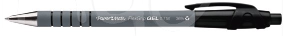 Penna Flexgrip, Inchiostro Gel, Chiusura a Scatto, Punta Media da 0,7 mm