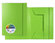 Cartella Garda a 3 Lembi con Elastico, in Polipropilene, Disponibile in vari colori, verde