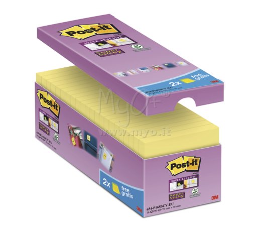 Post-it® Super Sticky Value Pack, Vari Formati, 76 x 76 mm