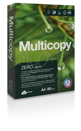 Carta Multicopy Zero per Fotocopie, Stampanti, A4, 80 g, 500 Fogli