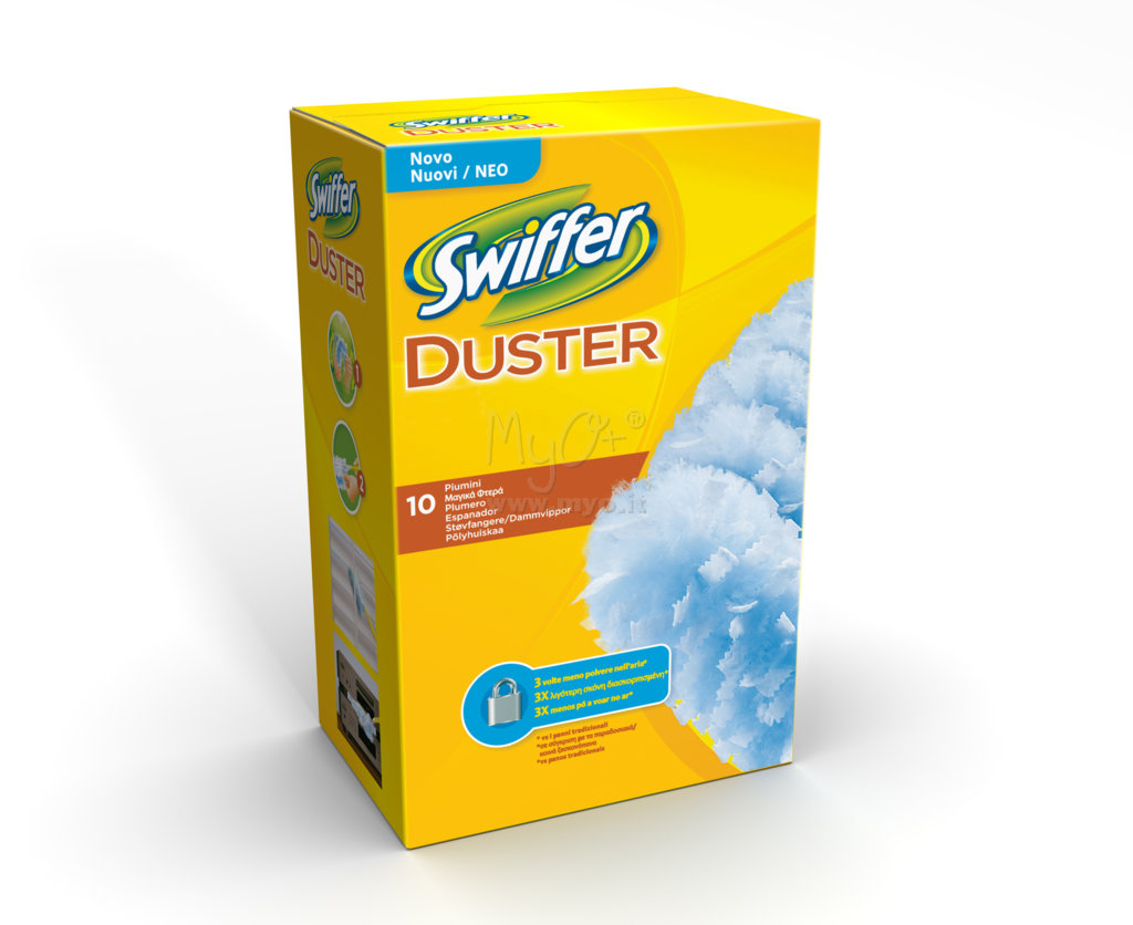 Swiffer Duster Piumini Cattura Polvere, 25 Panni, Cattura e Intrappola –