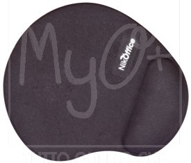 Tappetino Mouse con Poggiapolsi, Disponibile in Divese Colorazioni, nero