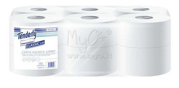 Carta Igienica Mini Jumbo 130, 100% Pura Cellulosa
