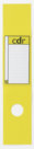 Copridorso Adesivo in PVC, Dorso 7 Cm, 10 Pezzi, giallo