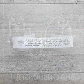 Sigillo di Igiene in Carta Bianca per Wc, 2000 Pezzi, sigillo di igiene