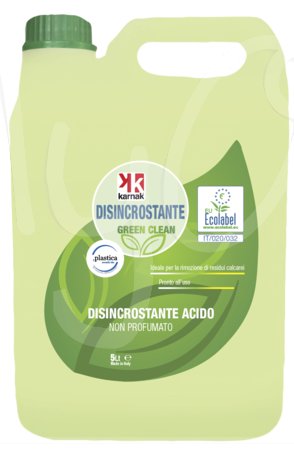 Green Clean Detergente Disincrostante Acido, Ecolabel, Disponibile in Flacone da Lt1