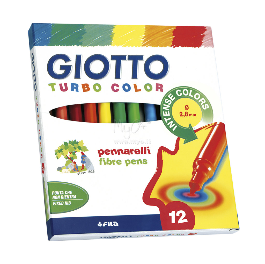 Pennarelli Turbo Color, P.ta 2,2 mm, Colori Assortiti, Vari Formati  acquista in MyO S.p.a. Cancelleria forniture per ufficio