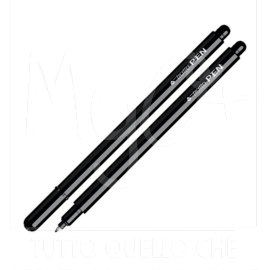 Pennarello Tratto Pen Metal, Punta Fine, 0,5 mm, Vari Colori, nero