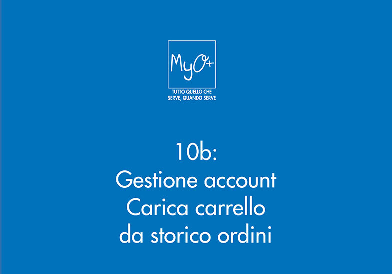 10b - Gestione account - Carica carrello da storico ordini